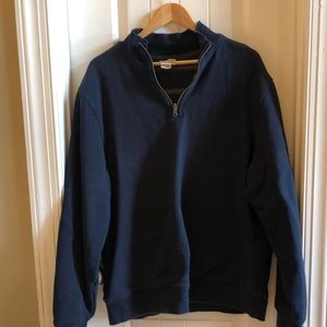 LL Bean reversible quarter zip size Large Tall